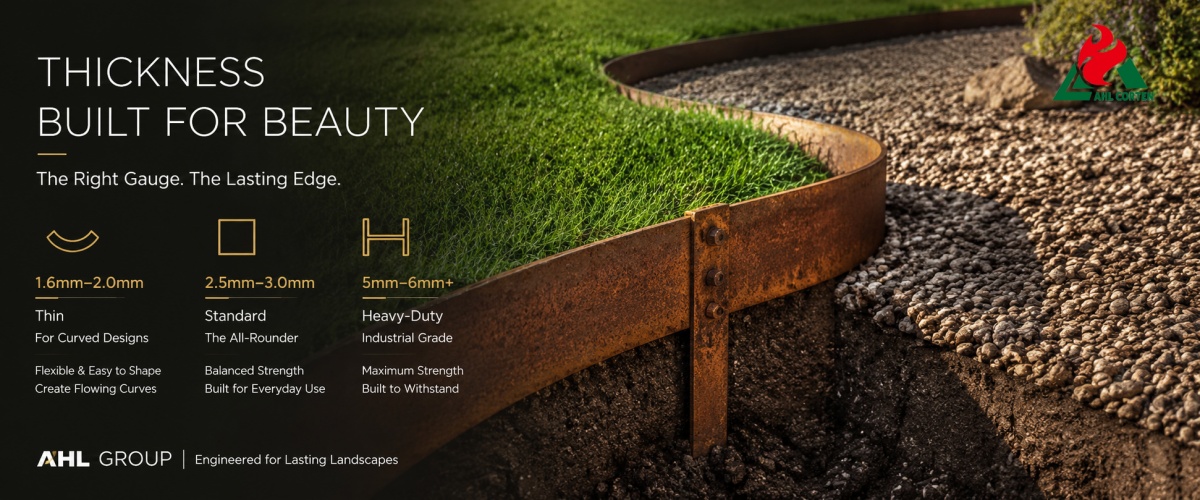 Corten edging Thickness Specifications